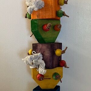 New Caitec Featherland Paradise Loaded Dice large wooden bird toy